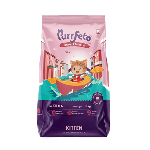 Chicken and Ocean Fish | Kitten Dry Cat Food | 1.2 kg