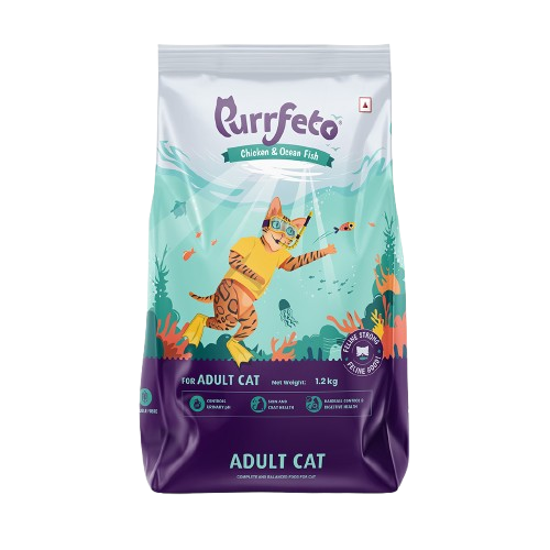 Chicken and Ocean Fish | Adult Dry Cat Food | 1.2 kg