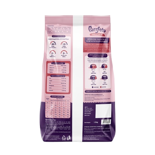 Chicken and Ocean Fish | Kitten Dry Cat Food | 1.2 kg hover