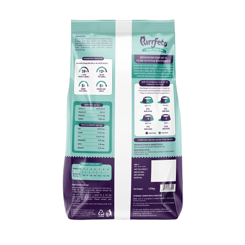 Chicken and Ocean Fish | Adult Dry Cat Food | 1.2 kg hover