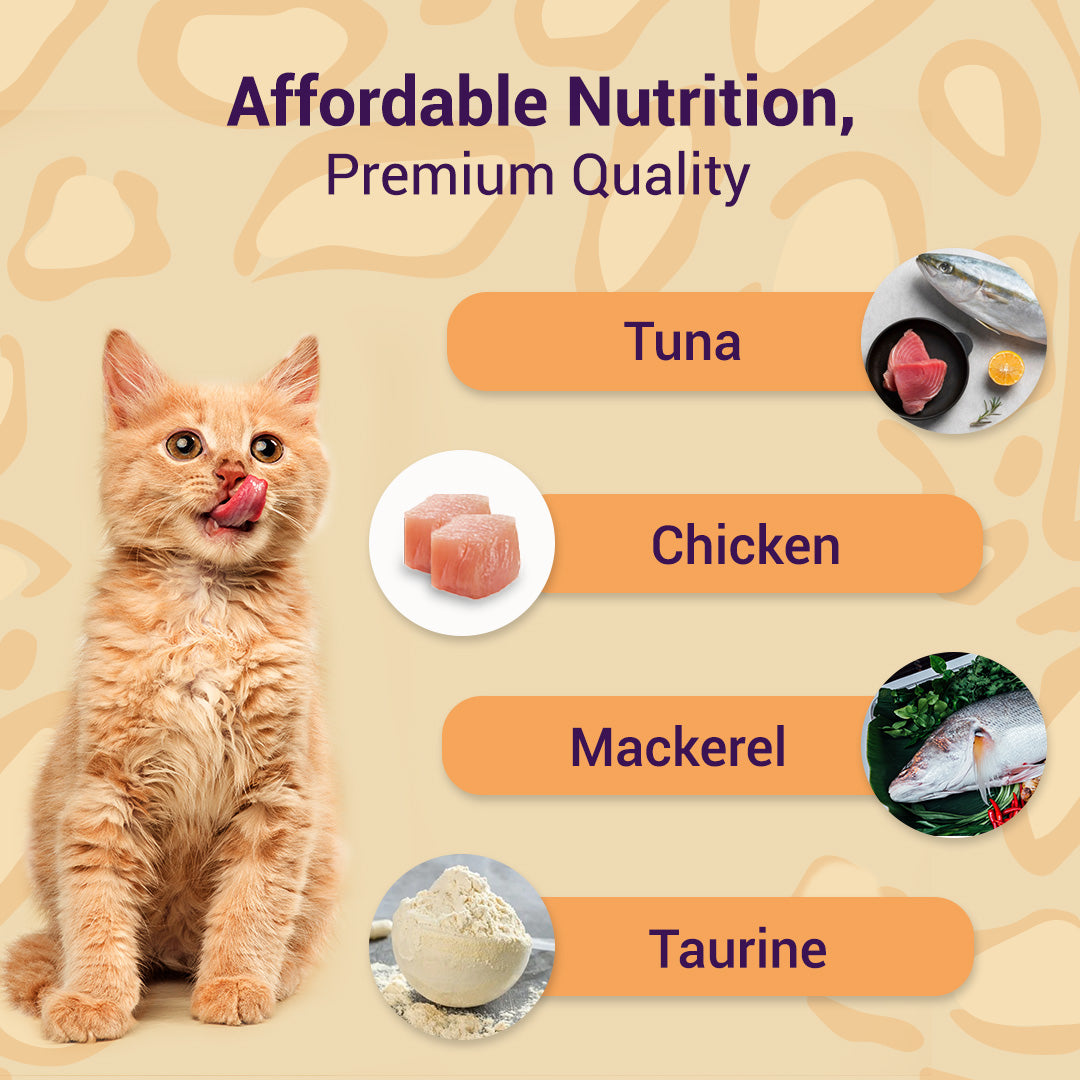 Purrfeto Adult Wet Cat Food with Mackerel in Gravy - 80g