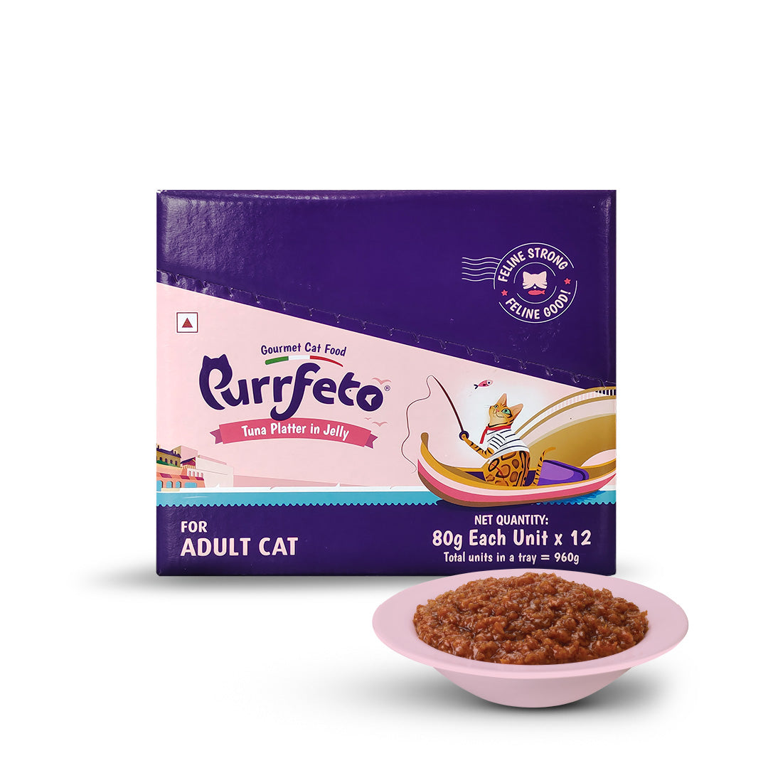 Tuna Platter In Jelly | Adult Wet Cat Food | 80g